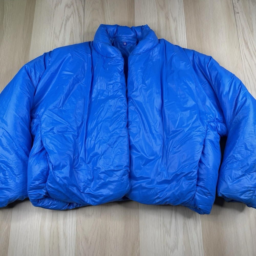Yeezy Gap Blue Round Puffer Jacket Coat Size M Medium Kanye West